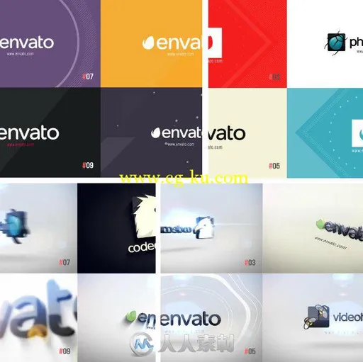 40组简单快捷Logo演绎动画AE模板合辑 Videohive Quick Logo Reveal Pack 10399896的图片1