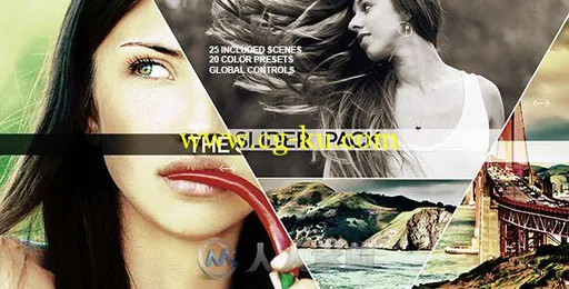 滑动分割展示动画AE模板 Videohive The Slider Pack 8030441的图片2