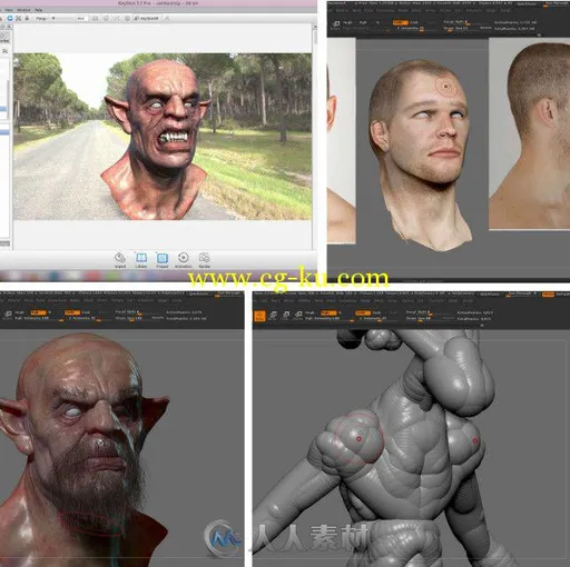 ZBrush 4R7全面核心训练视频教程 The Gnomon Workshop Introduction to ZBrush 4R7的图片1