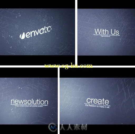 未来感Logo演绎动画AE模板 Videohive Grunge Logo Intro 7358222的图片1