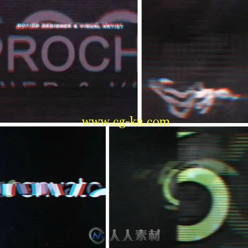 抽象碎片化Logo演绎动画AE模板 VideoHive Minimal Digital Glitch Opener 3 10888221的图片1
