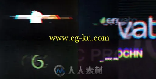 抽象碎片化Logo演绎动画AE模板 VideoHive Minimal Digital Glitch Opener 3 10888221的图片2