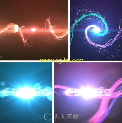 8组超炫粒子Logo演绎动画AE模板 Videohive Particular Logo Reveal Pack 7694673的图片1