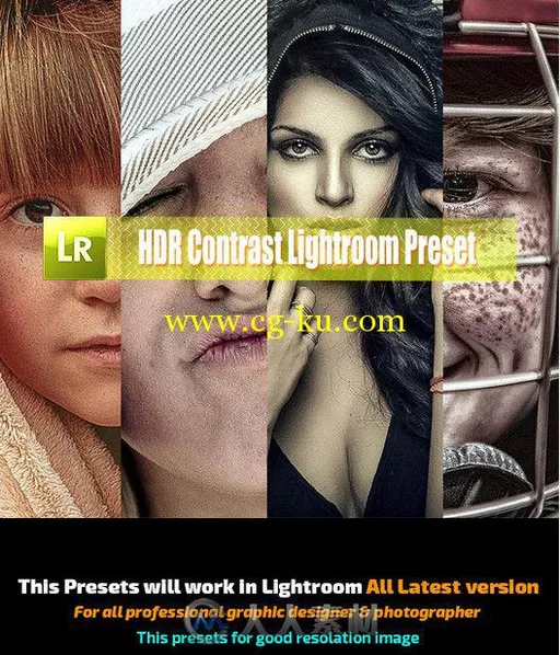 完美色泽HDR人像调色特效Lightroom预设 Graphicriver HDR Contrast Lightroom Pres...的图片1