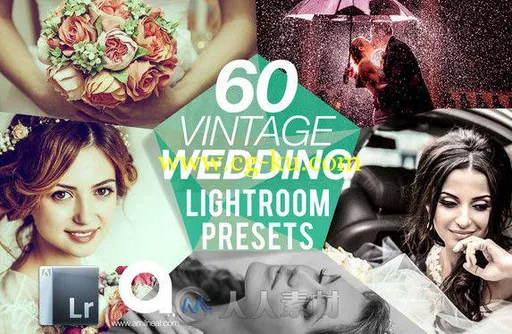 经典老式婚礼调色预设Lightroom模板 Creativemarket Vintage Wedding Lightroom Pr...的图片1