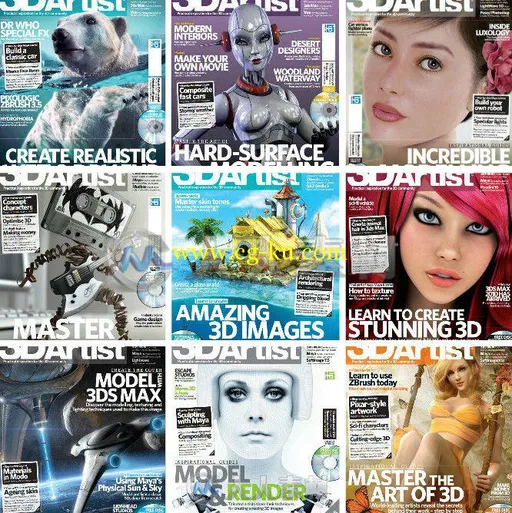 3D艺术家书籍杂志2009年度合辑 3D Artist 2009 Collection的图片1