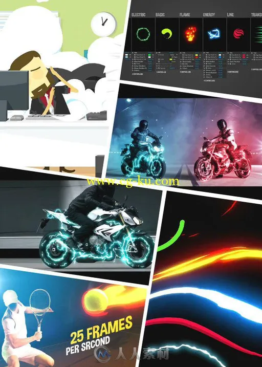 140超酷闪光特效动画AE模板合辑 Videohive 140 Flash FX Elements 11266469的图片2