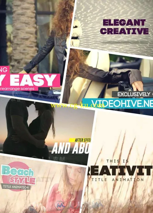 60组时尚标题动画AE模板 Videohive 60 Stylish Title Animations 10935757的图片1