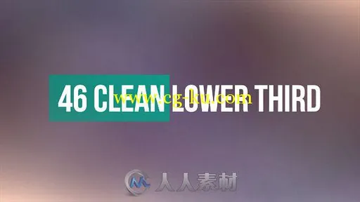 46组简洁实用标题动画AE模板 Videohive 46 Clean Lower Third 11407220的图片1