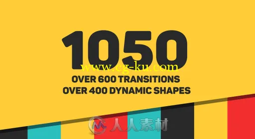 1000组图形与转场动画AE模板合辑 Videohive Dynamic Shapes Animated Shape Layer ...的图片1