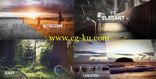 优雅生活相册动画AE模板 Videohive Elegant Slideshow 11657894的图片1