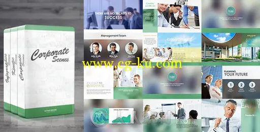 企业宣传整体包装动画AE模板 Videohive Corporate Package 3-in-1 7794108的图片1