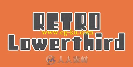 12组复古风格下横栏动画AE模板 Videohive 12 Retro Lowerthird 11789677的图片1