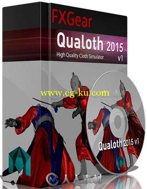 Qualoth布料模拟动画Maya插件V4.1.8版 FXGear Qualoth 4.1.8 MAYA 2011-2016 WIN64的图片1
