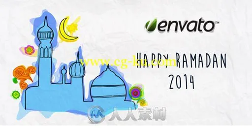 幸福斋月相册动画AE模板 Videohive Happy Ramadan 8074935的图片1
