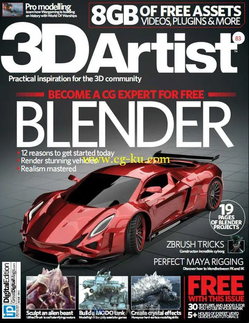 3D艺术家书籍杂志第83期 3D Artist Issue 83 2015的图片1
