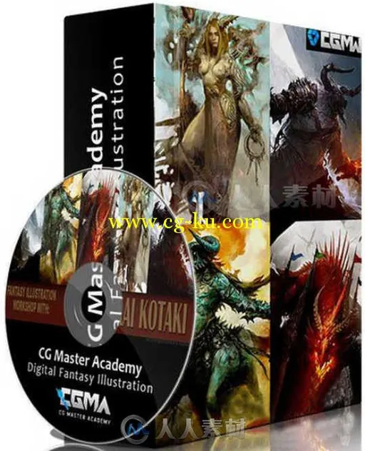 激战2游戏原画数字绘制训练视频教程 CG Master Academy Digital Fantasy Illustrat...的图片1