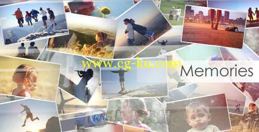 生活回忆翻转相册动画AE模板 Videohive Memories 129889的图片1