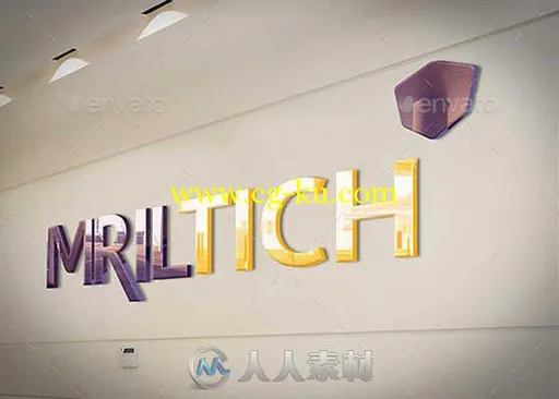 24组企业公司Logo徽章PSD模板合辑 Graphicriver Corporate Logo Mock-up Bundle 12...的图片1