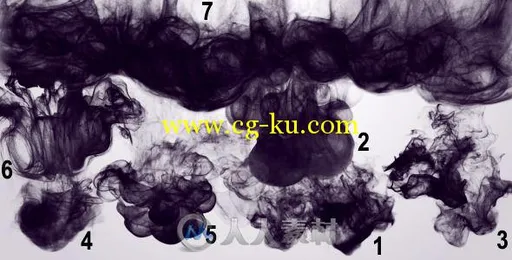 7组唯美墨迹动画视频素材合辑 Videohive Ink PACK 759537的图片1