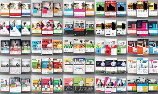 60组商业推广广告海报PSD模板合辑 Creativemarket 60 Business Flyers Bundle 10 F...的图片1