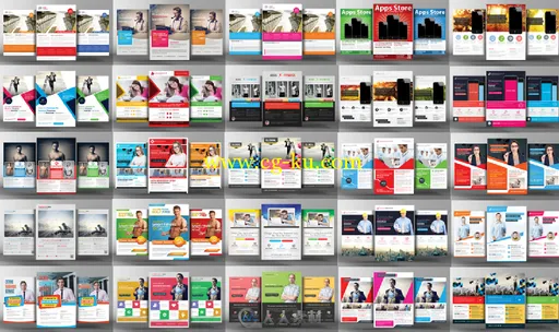 60组商业推广广告海报PSD模板合辑 Creativemarket 60 Business Flyers Bundle 10 F...的图片3