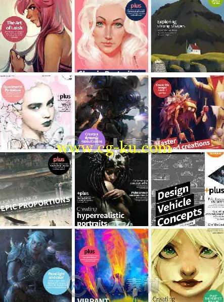 2DArtist概念艺术设计杂志2015年合辑 2D Artist 2015 Full Year Collection的图片1