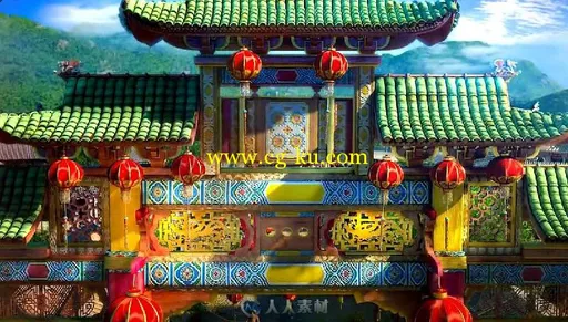 2016猴年通用春节联欢晚会LED背景视频素材的图片1