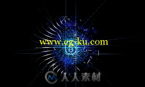 4K高清光线粒子10秒动画倒计时LED背景视频素材的图片1