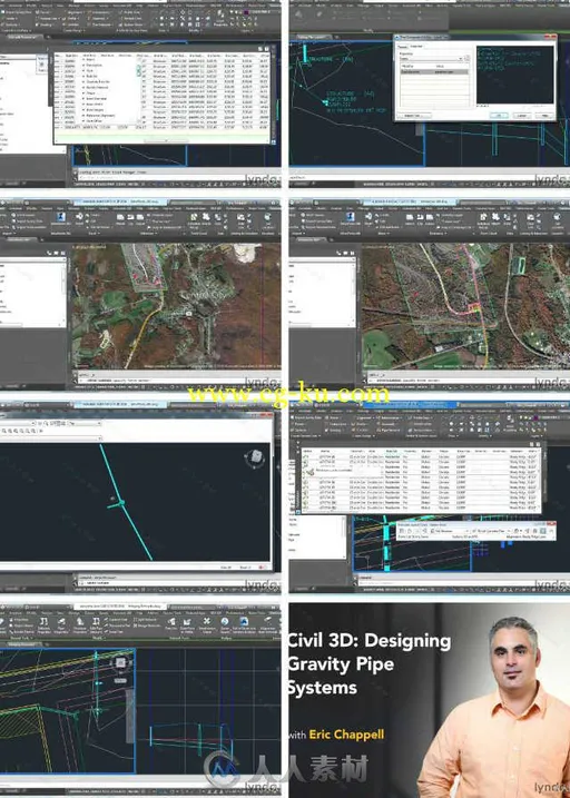 Civil 3D管道结构系统设计训练视频教程 Civil 3D Designing Gravity Pipe Systems的图片1