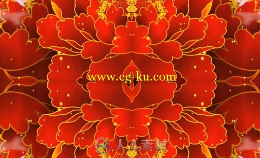 朗诵相声背景视频喜庆舞台素材的图片1