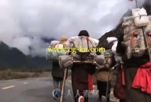 西藏风情天路中国风拉萨藏族歌舞LED背景视频素材的图片1