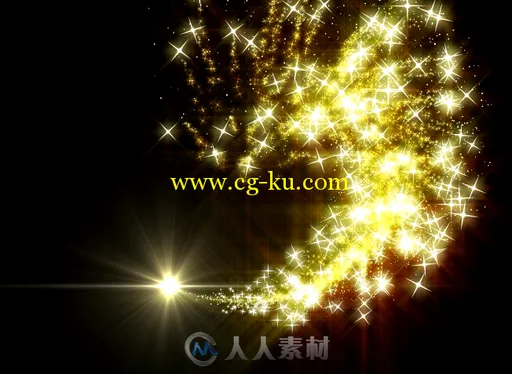5组不同颜色晚会舞台婚礼演出星光粒子的图片1