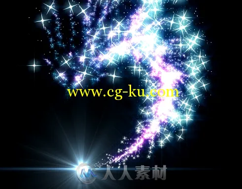 5组不同颜色晚会舞台婚礼演出星光粒子的图片2