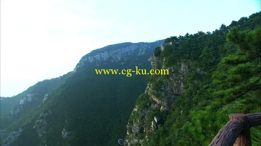 庐山风光锦绣谷悬崖峭壁美景近景到远景拍摄宣传片视频素材的图片2