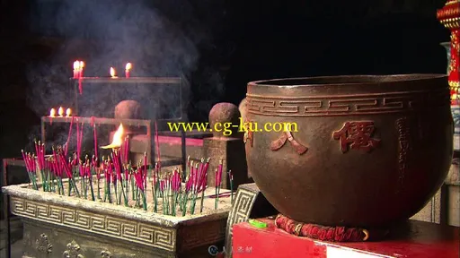 庐山风光仙洞仙人铜钟石像乌龟特写高清实拍视频素材的图片1