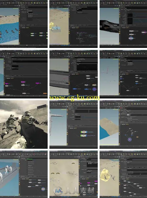 Houdini 15复杂人群仿真特效技术训练视频教程 Pluralsight Crowds in Houdini 15的图片1