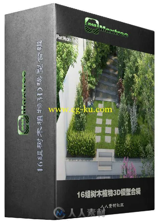 16组树木植物3D模型合辑 MaxTree Plant Models Vol 2的图片1