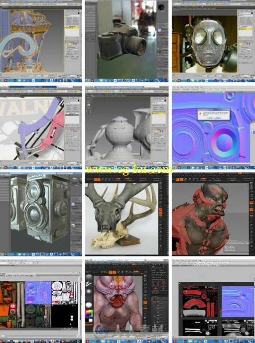 游戏模型资源艺术制作训练视频教程 Uartsy Game Art Apprenticeship的图片1