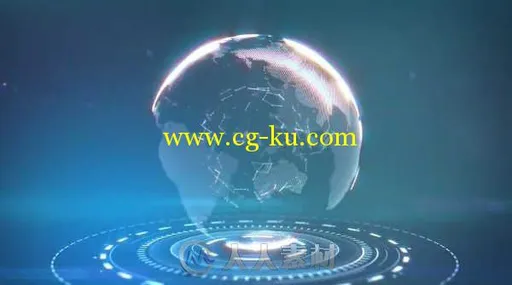 未来地球Logo演绎动画AE模板 MOTION ARRAY Futuristic Earth Logo的图片1