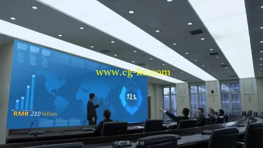 中国联通高清形象宣传片电子信息数据3G网络商务握手高清实拍视频素材的图片2