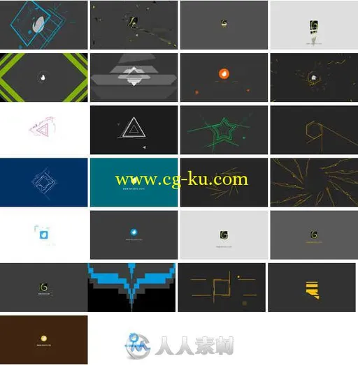 45组简洁实用Logo演绎动画AE模板合辑 Videohive Logos Reveal 14636439的图片1