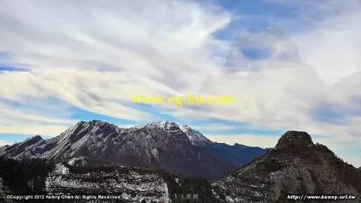 延时摄影大霸尖山篇高清实拍视频素材的图片3