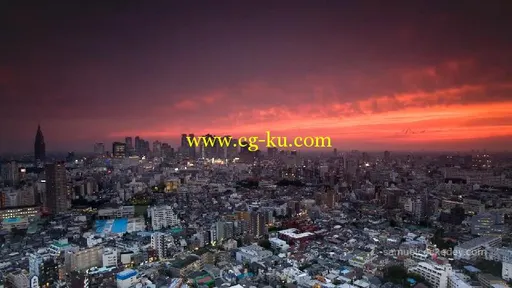 延时摄影东京新宿的夜景高清实拍视频素材的图片2