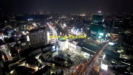 延时摄影东京新宿的夜景高清实拍视频素材的图片3