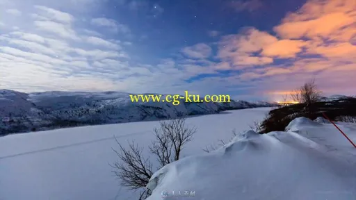 延时摄影挪威的极光高清实拍素材的图片3