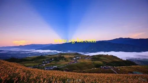 延时摄影台湾花莲六十石山高清实拍素材的图片2