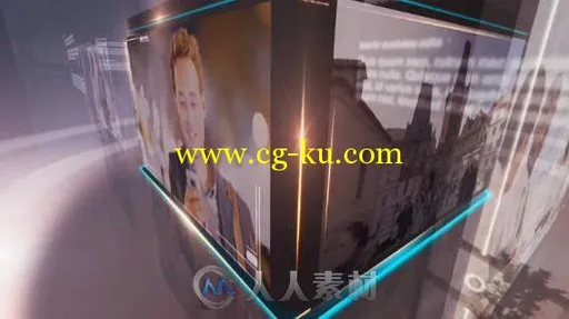 未来派科技质感包装动画AE模板 motionVFX Futuristic Slideshow的图片2