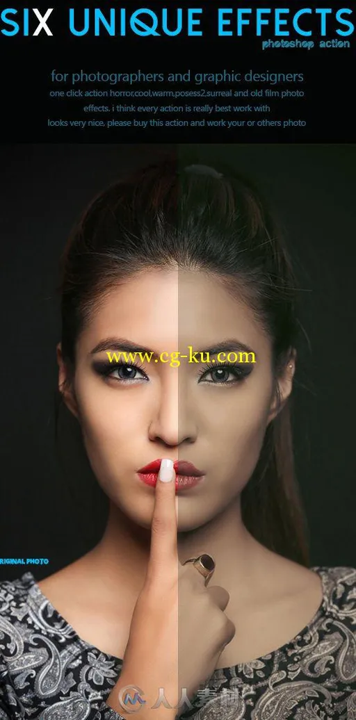 6种独特照片特效ps动作GraphicRiver - 6 Unique Effects 14450564的图片1