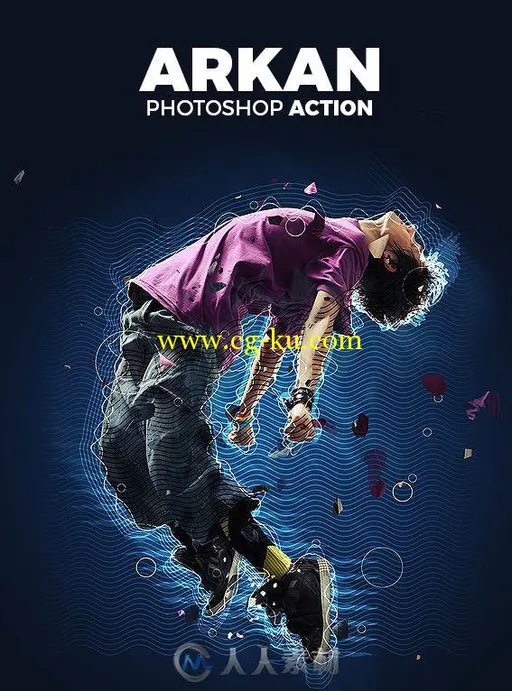 波纹气泡唯美人物图像处理特效PS动作graphicriver-14976647-arkan-photoshop-action的图片1